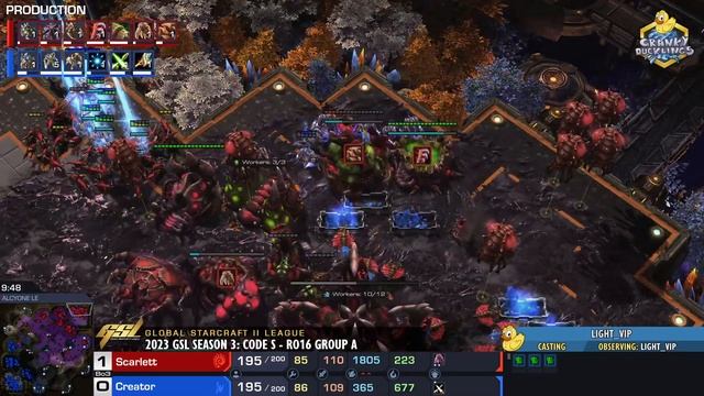 Scarlett vs Creator - ZvP | 2023 GSL Season 3 Code S: Ro16 Group A | EPT StarCraft 2 Tournament смотреть онлайн