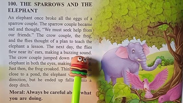 The sparrows and the Elephant #reading #moralstory #youtube смотреть онлайн