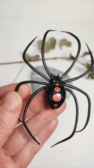 Latrodectus. Spider. Handmade