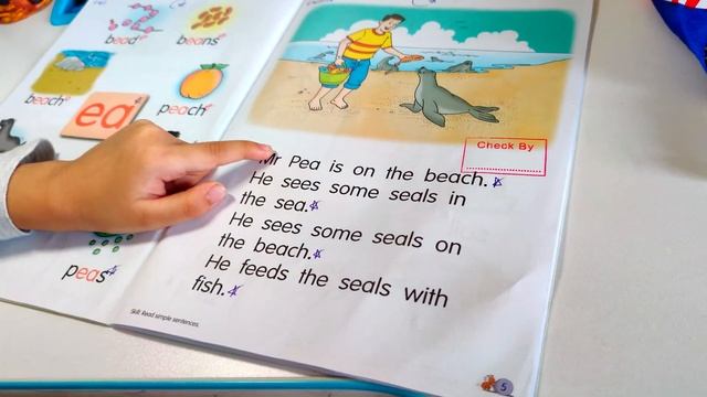 long vowel ea : 4 years old Kiyansh reading fluently #viral #jollyphonicsfun and learning смотреть онлайн