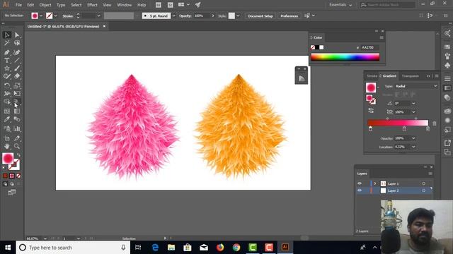 Hairy Cartoon Blend Effect In Illustrator/ இல்லஸ்ட்ரேட்டரில் ஹேரி கார்ட்டூன் கலவை விளைவு смотреть онлайн