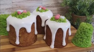 Творожный кулич БЕЗ ДРОЖЖЕЙ. Рецепт СЬЕДОБНОГО МХА. Рецепт глазури на желатине