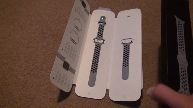 Apple Watch Obsidian Mist Black Nike Sport Band Unboxing
