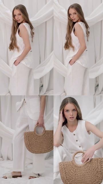 Лён | Льняная одежда | одежда из льна | мода 2024 | стиль | льняной костюм смотреть онлайн