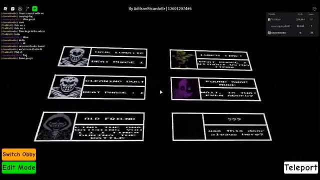 Dustbelief papyrus (MISTBELIEF EVENT + EXTRAS) (Obby creator) (By: AdilsonRicardoBr) смотреть онлайн