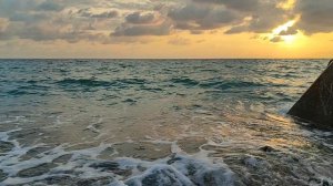 Закат на море.