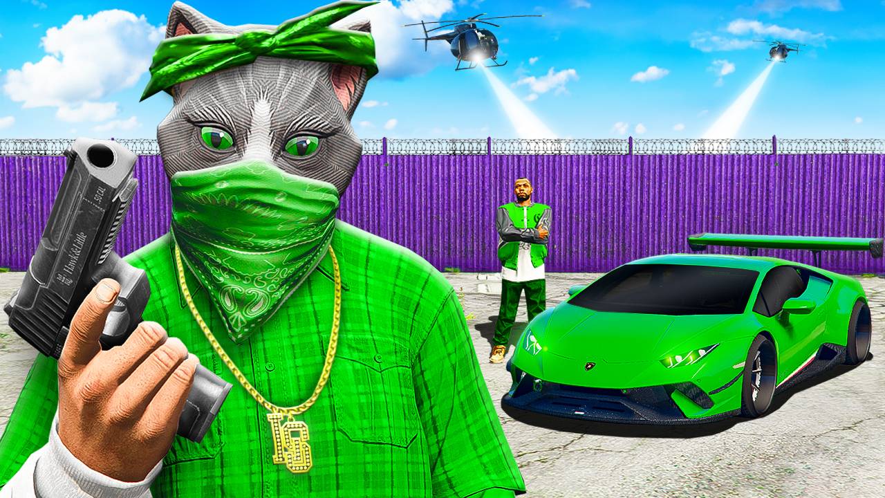 Я СТАЛ БАНДИТОМ И ВЫЖИЛ В БАНДЕ 24 ЧАСА В ГТА 5 ОНЛАЙН! смотреть онлайн