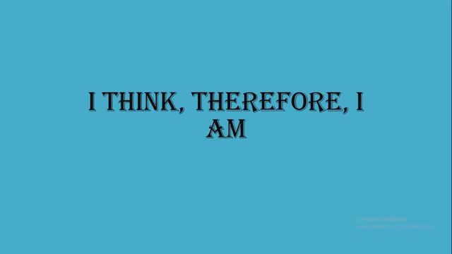 Cogito Ergo Sum meaning смотреть онлайн