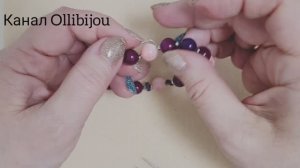 Как завязать  узел для браслета на резинке.