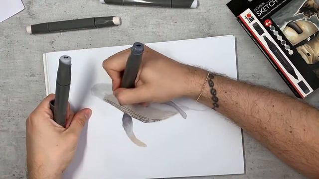 Рисунки и илюстрации със Sketch маркери на Marabu. смотреть онлайн