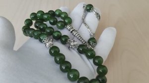 Мусульманские четки из нефрита