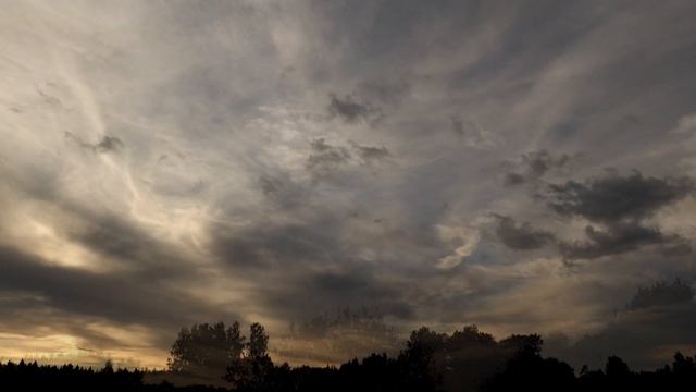 Вечер у Лампово и Большево, закат, середина июля. смотреть онлайн