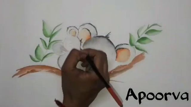 Watercolor | Koala | Cartoon | Art | Painting | Apoorva Yogish