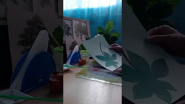 Ознайомлення з природним довкіллям/Малювання. Тема "Квітуча гілочка каштана" смотреть онлайн