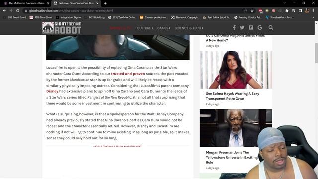 CARA DUNE MIGHT BE RECAST IN THE MANDALORIAN! смотреть онлайн