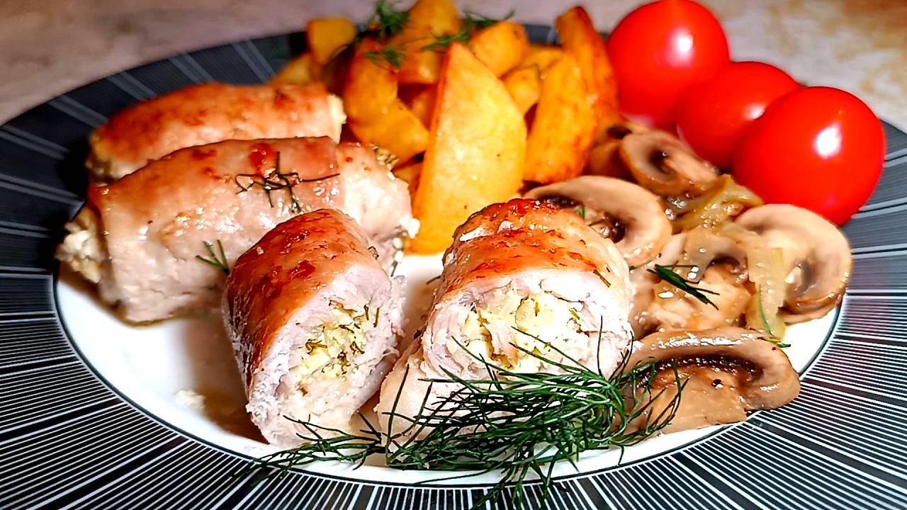📌 Мясные рулетики Праздничные - удачное мясное блюдо на праздничный стол смотреть онлайн