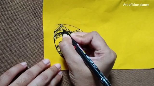 3rd Episode of Mandala Art Design on Yellow Cartridge paper | Easy step by Step Mandala смотреть онлайн