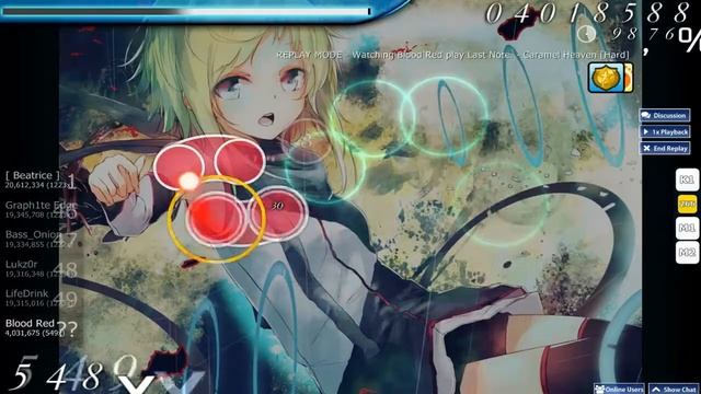 Let's Osu Ranking Jagd Last Note. - Caramel Heaven [Hard]