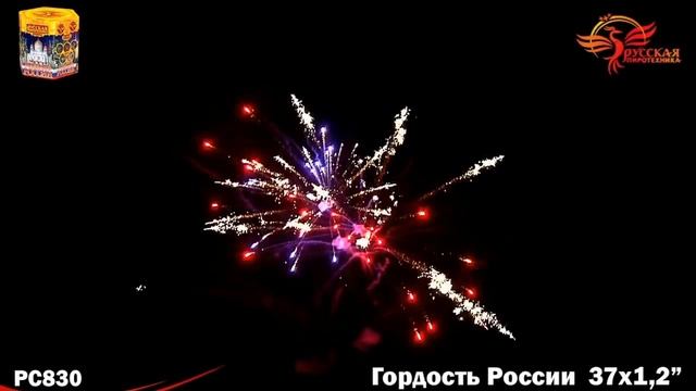 Батарея салютов 1,2''x37 «Гордость России» смотреть онлайн