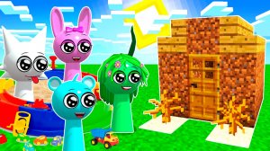 МАМА ВЫГНАЛА ВСЕХ СПРУНКОВ И Я ПОСТРОИЛ ИМ ДОМ В МАЙНКРАФТ