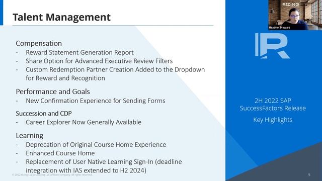 [FIRESIDE CHAT] Everything You Need to Know about H2 2022 SAP SuccessFactors Releases | Rizing HCM смотреть онлайн