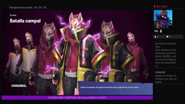 Jugando Al FORTNITE ESperando La Skin Galaxia  No Mic