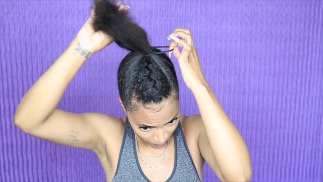 3 Ponytail Hairstyles for Natural Hair w/ Darling Kinky Straight Pony | Jasmine Defined смотреть онлайн