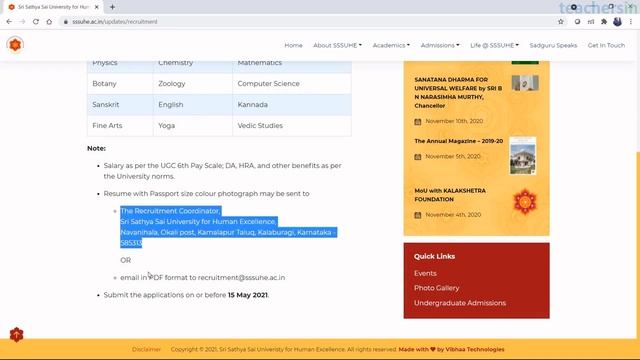 JOB VACANCY AT SRI SATHYA SAI UNIVERSITY FOR HUMAN EXCELLENCE | PROFESSOR, ASSISTANT PROFESSOR JOB смотреть онлайн