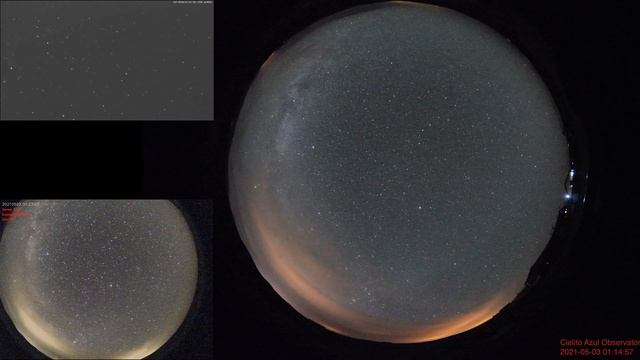 All-sky and Meteor Camera Comparison. GH3, ASI120MC-S, IMX291 IP Cam. смотреть онлайн