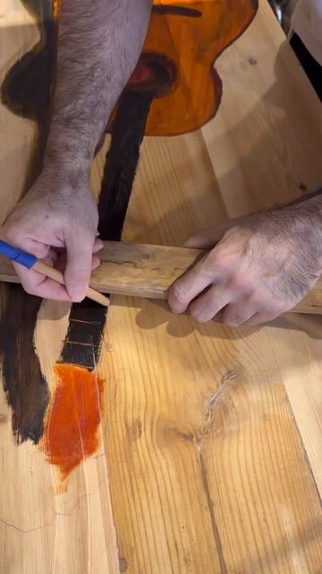 The Guitar Coffee Table Oil Painting Part 2￼