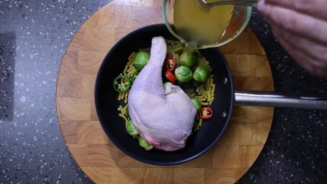 Chicken and macaroni with Brussels sprouts смотреть онлайн