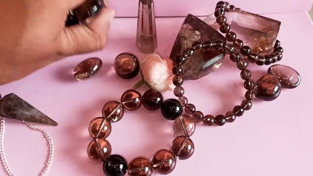 Natural Smoky Quartz Crystal Stone | Bracelet |Tumbled | Obelisk | Dowser | Necklace | Healing Ston смотреть онлайн