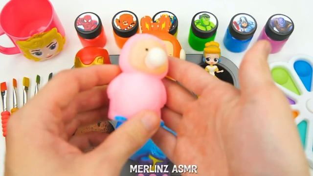 Satisfying Video l How To Make Rainbow Lollipop ON THE Fruits WITH Mixng MY Slime Cutting ASMR смотреть онлайн