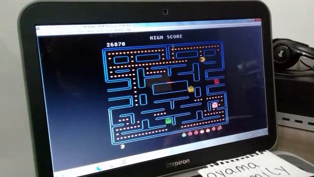 Atari 8 Bit EMU Pacman Orange Start 79240 Pts