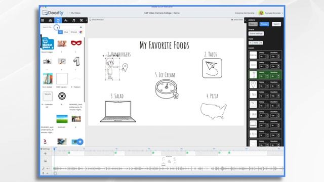How to Use NEW Camera Collage Template in Doodly [Free Template] смотреть онлайн