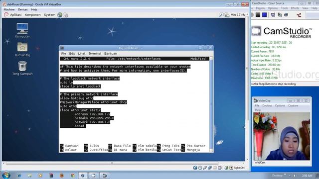 setting (Network Adapter Virtualbox, IP static & Dinamis, Proxy Pada Webrowser Linux) смотреть онлайн