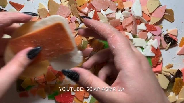 Breaking dry soap slices \ Satisfying ASMR video \ relaxing sounds *no talking* | Сухие пластинки смотреть онлайн