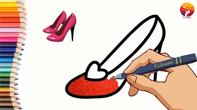 Bolalar uchun Tiqilib qoladi rasm chizish. Drawing Clogs for children. Сурет салу аяқ киім смотреть онлайн