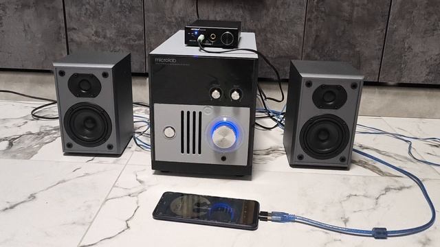 Microlab M880 с колонками от Sven 960 смотреть онлайн