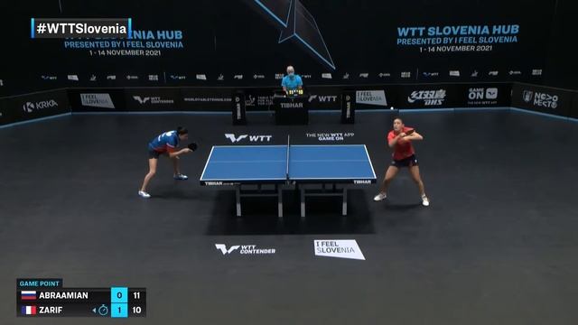 Elizabet Abraamian Vs Audrey Zarif | WTT Contender Laško 2021 | WS | Qual