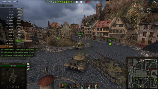 World of Tanks Катаю в Наступление с кланом (ROMB) смотреть онлайн