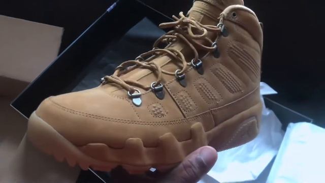 Jordan 9 boot NRG wheat review and unboxing смотреть онлайн