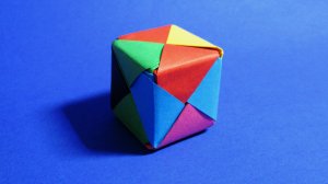 Как сделать куб из бумаги. Оригами куб