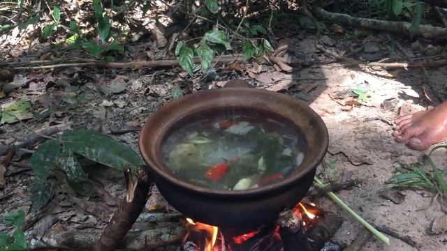 Technique Cooking Tom Yam Shrimp Soup with Coconut water Recipe for Food eating delicious смотреть онлайн