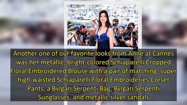 Anne Hathaway Looks Incredible In Plunging Bustier Mini Dress For Cannes Photocall смотреть онлайн