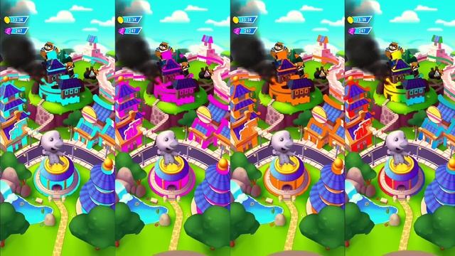 Talking Tom Hero Dash - Tom Orange,Sky,Pink & Rainbow Rescue All Friends & Defeat the Ultimate Boss смотреть онлайн