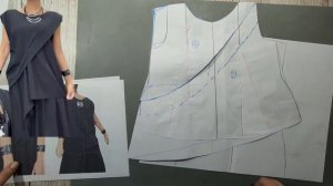 Моделирование. Стильная блуза. Выкройка № 1621.