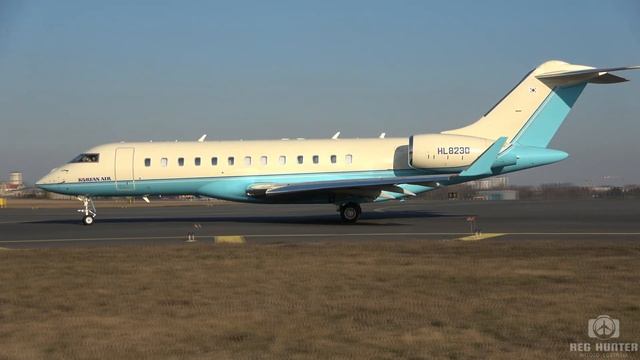 Bombardier BD-700 Global Express Korean Air at POZnan Airport (POZ / EPPO) смотреть онлайн
