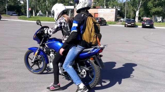 Учимся кататься на yamaha ybr 125 смотреть онлайн