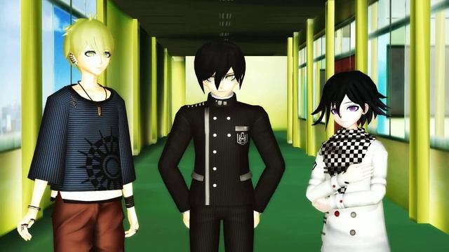 (MMD x Dangan Ronpa) Saihara is a kawaii potato смотреть онлайн